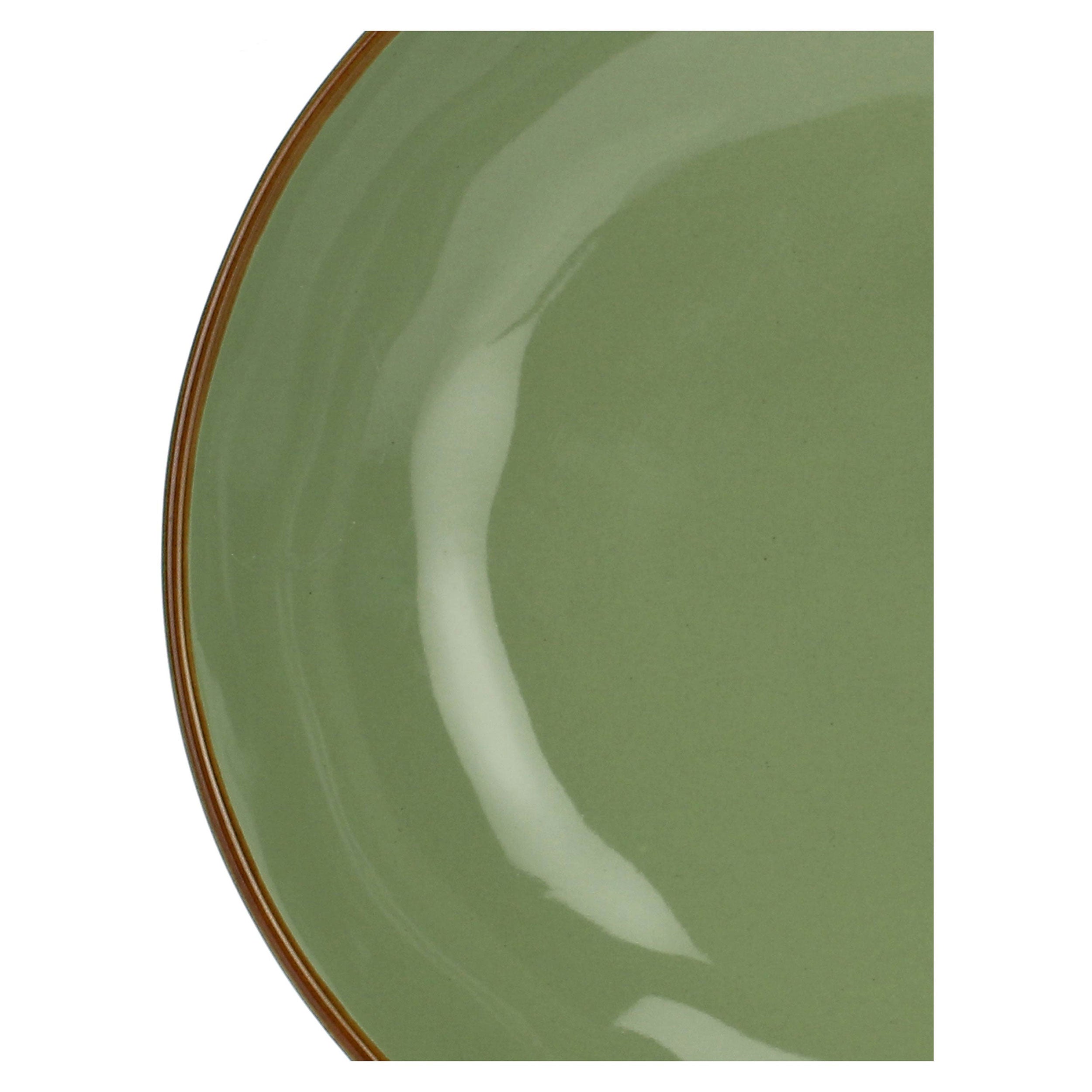 Concerto Olive Green Deep Plate 21 Cm