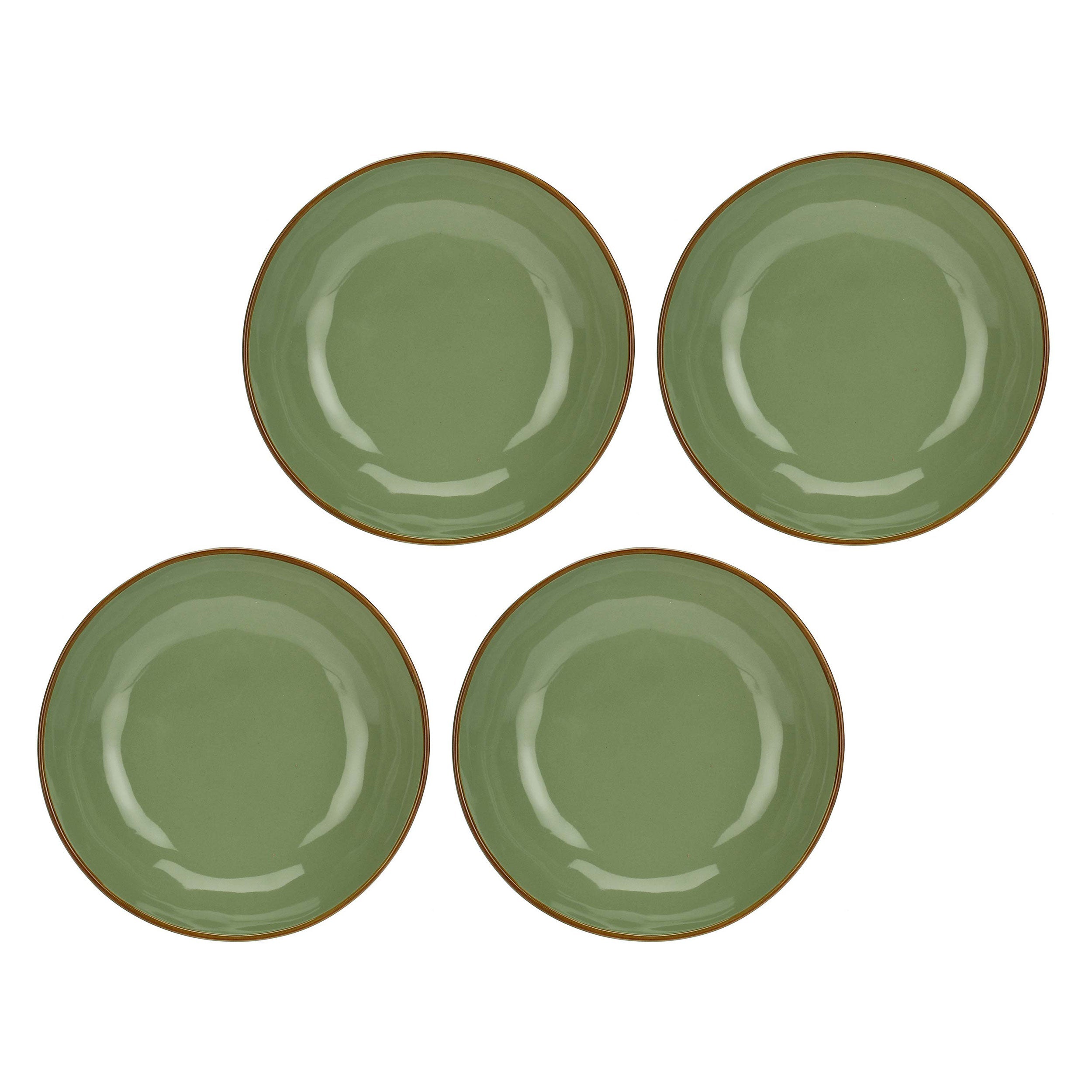 Concerto Olive Green Deep Plate 21 Cm