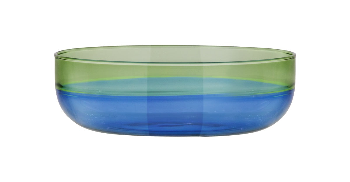 Small glass Bowls 'ocean', set of 2