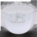 SALE My Flame Lifestyle Soy candle with sculpted wax rocks Green Rock this day — My Flame