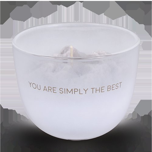 SALE My Flame Lifestyle Soy candle with sculpted wax rocks Sand You are simply the best — My Flame