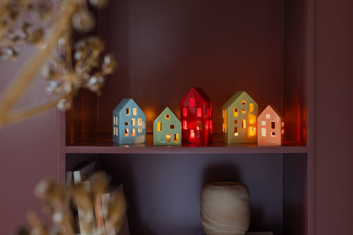 Tealight house Nyhavn 'red'