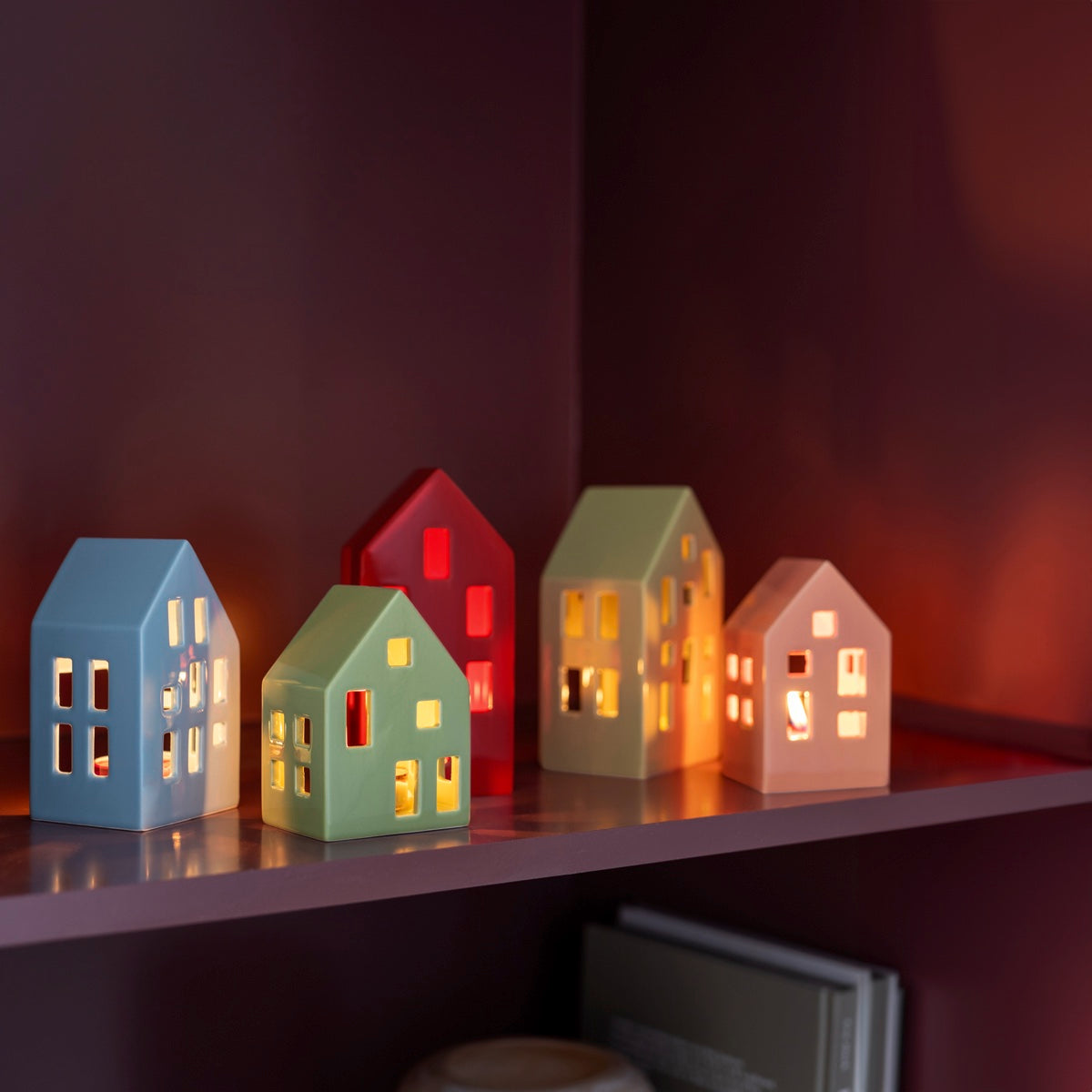 Tealight house Nyhavn 'red'