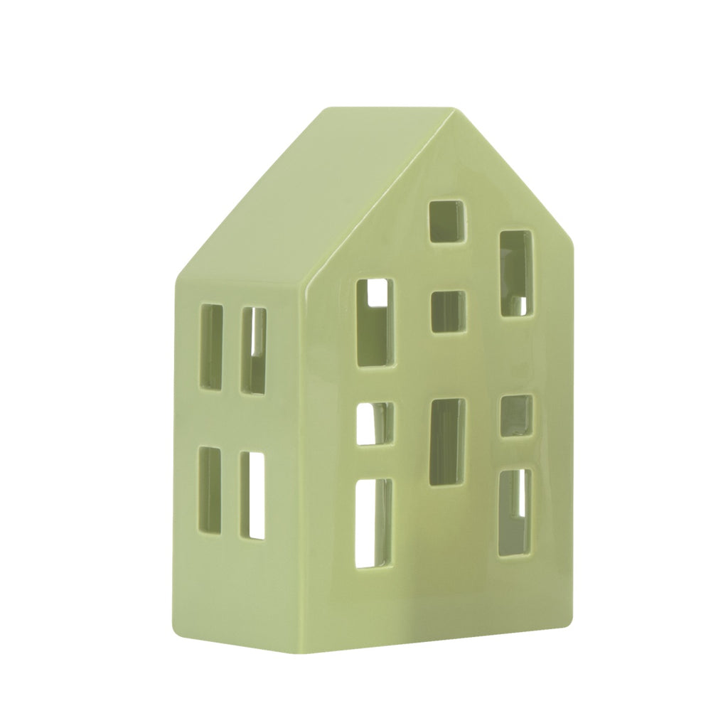Tealight house Nyhavn 'lime' — Remember