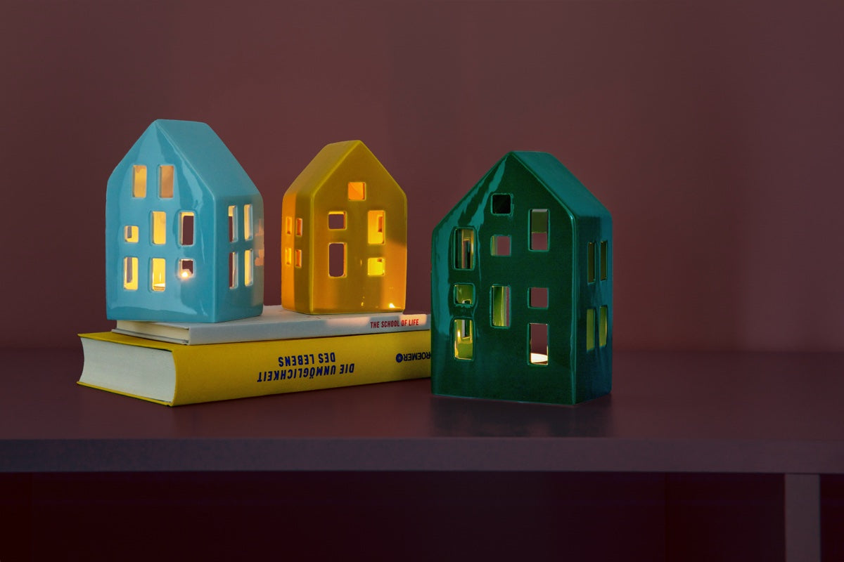 Tealight house Nyhavn 'blue'