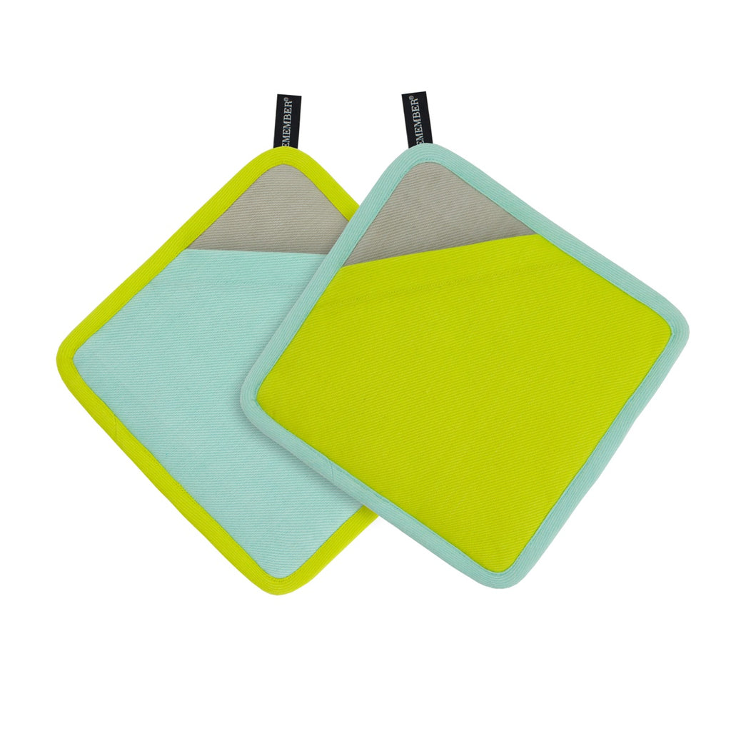 *SALE* Potholder set 'Lemon' — Remember