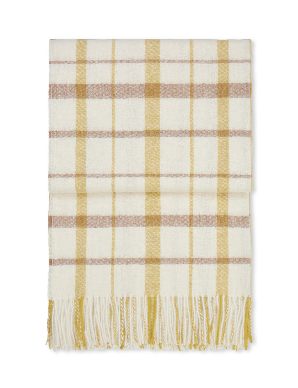 Tweed throw Light yellow