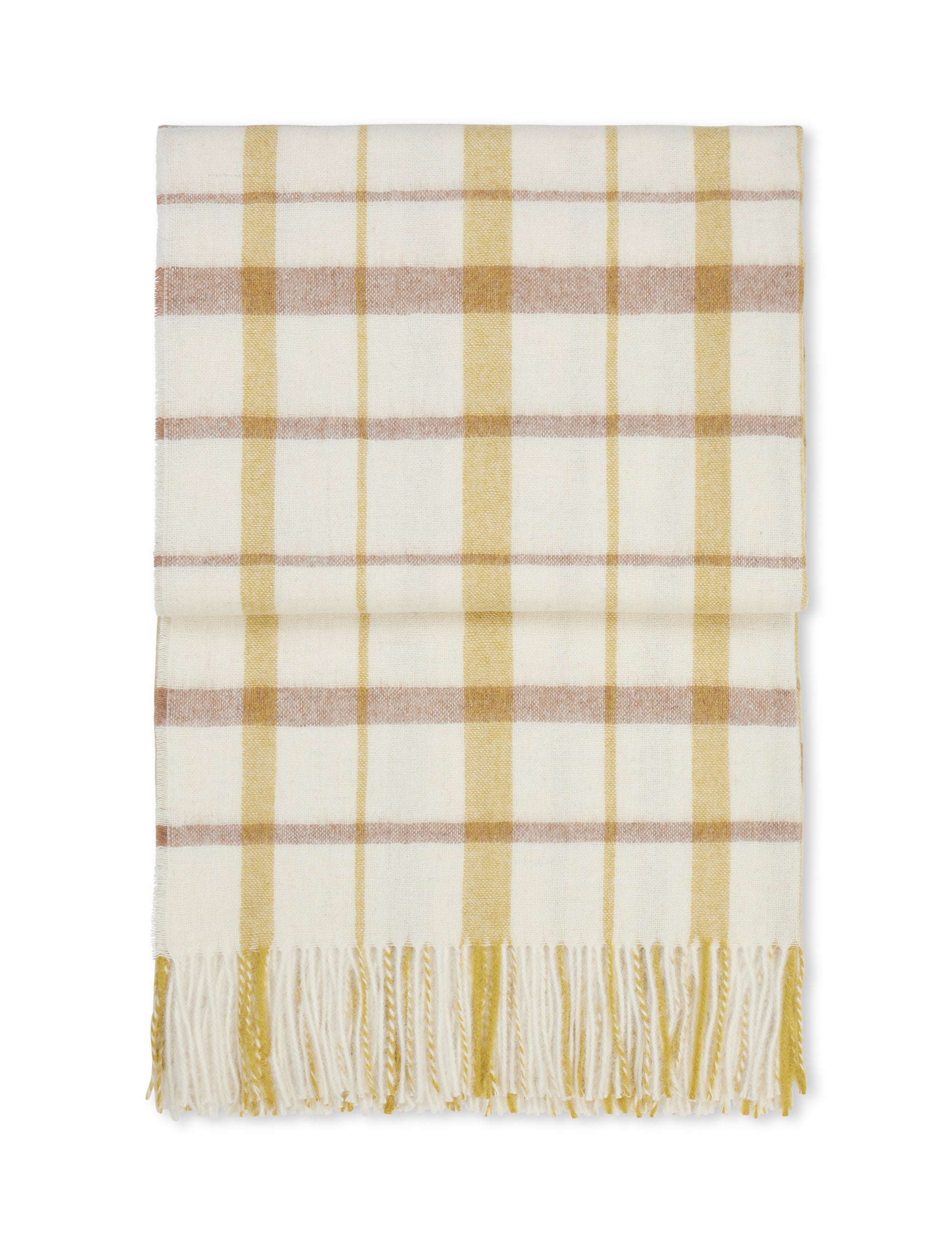 Tweed throw Light yellow