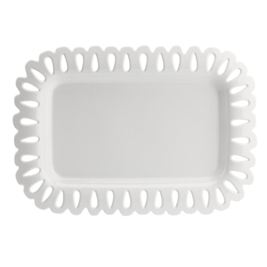 Giulietta Carved Rect Platter 31X22 Cm — Lenet