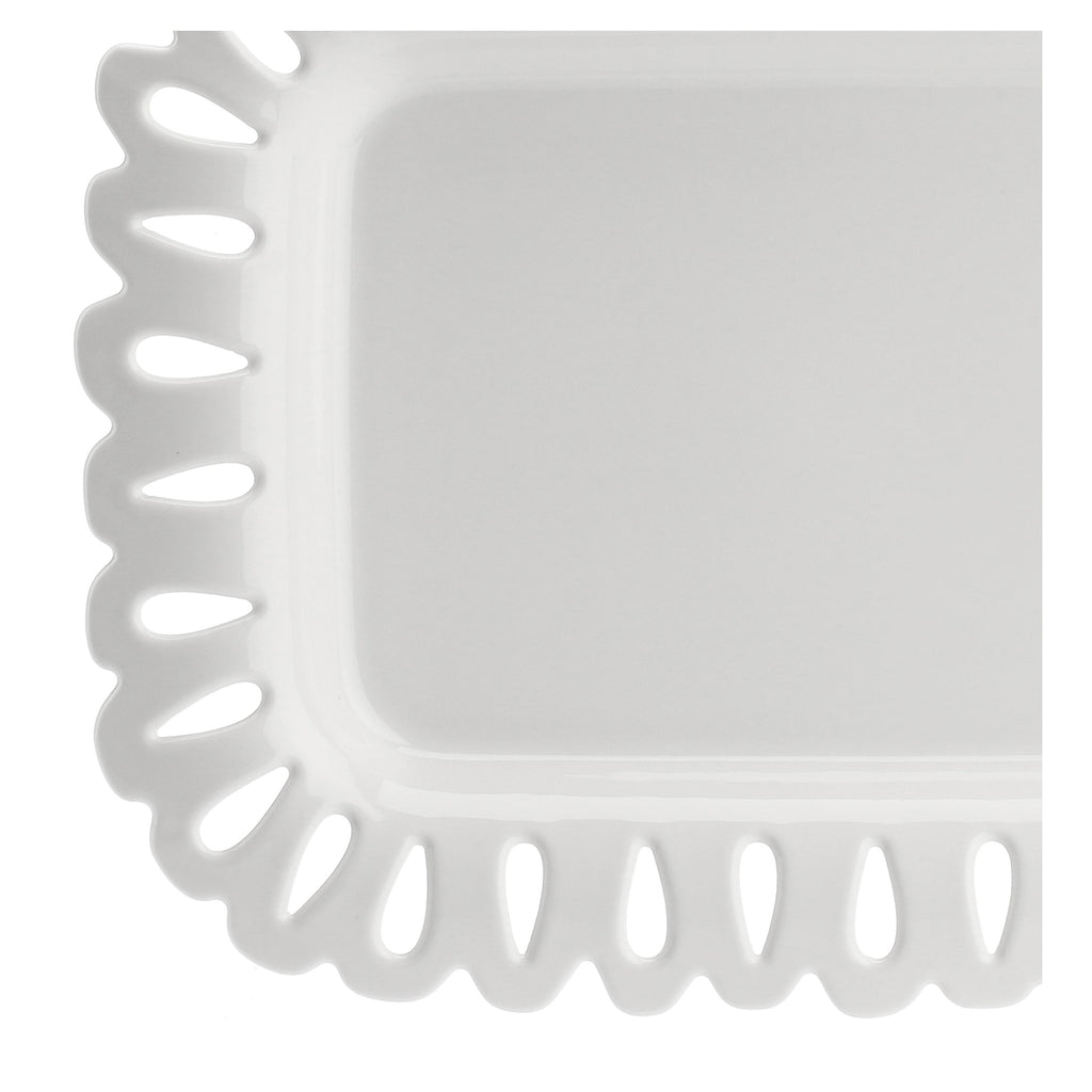 Giulietta Carved Rect Platter 31X22 Cm