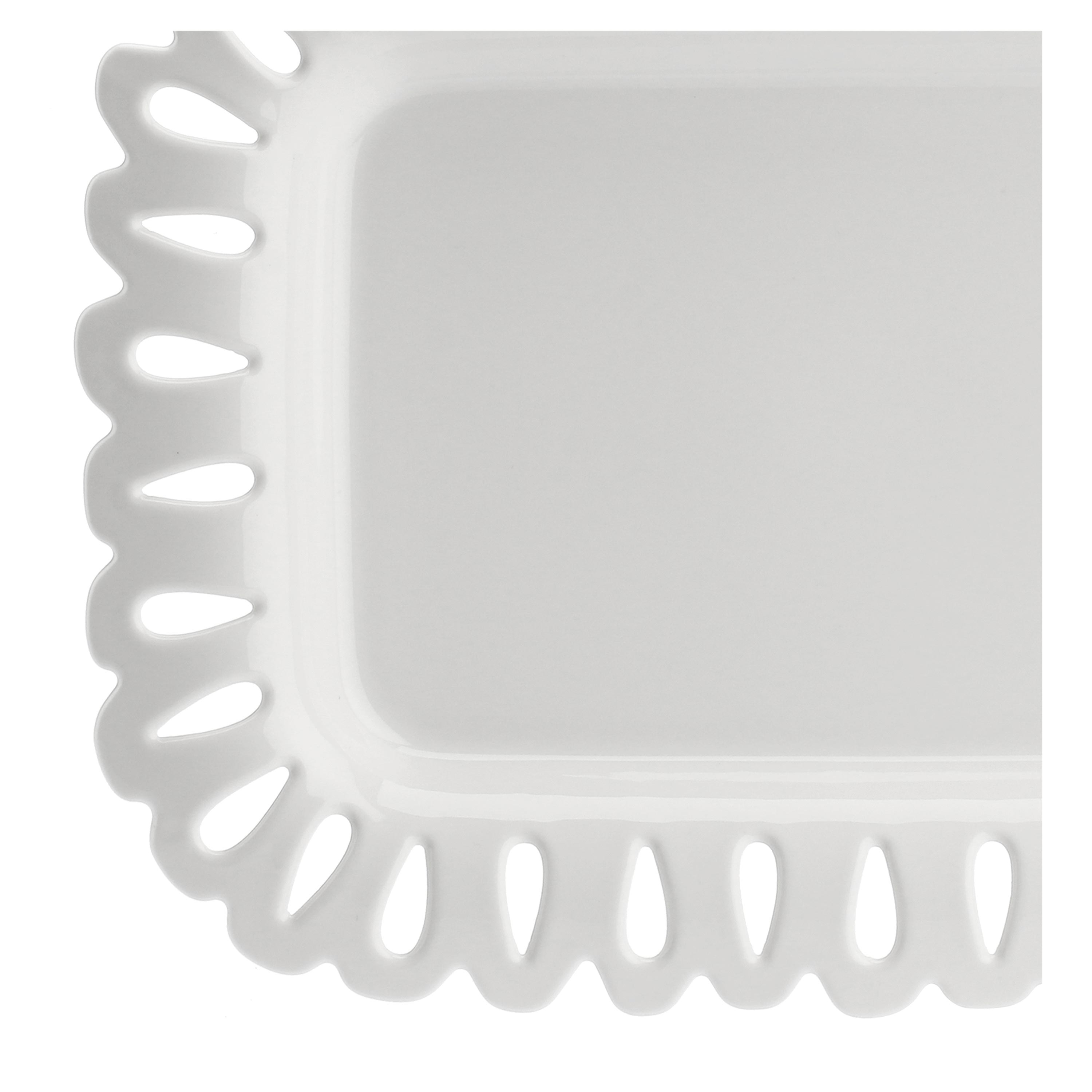 Giulietta Carved Rect Platter 31X22 Cm