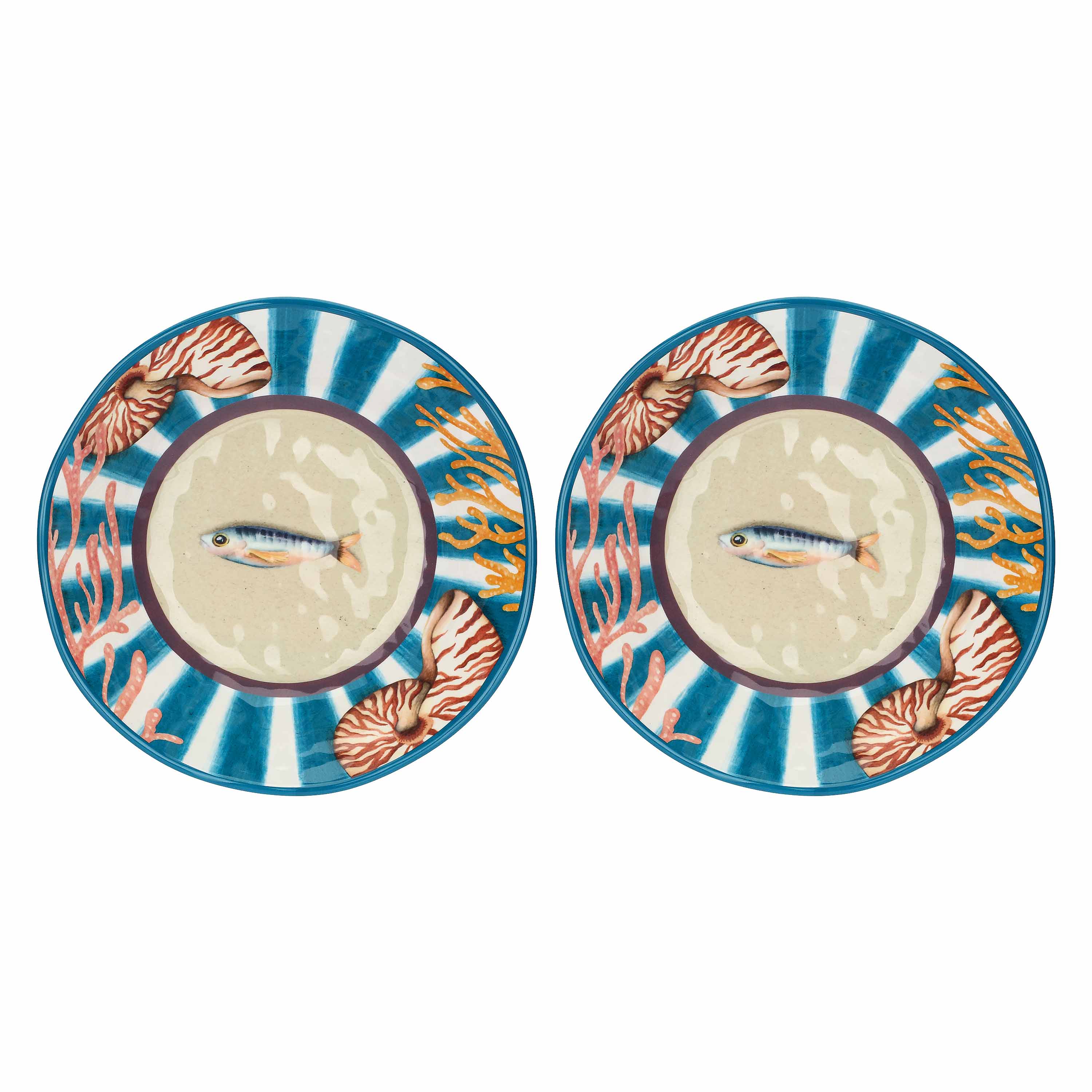 Litorale Set 2 Piatti Fondi 21 Cm