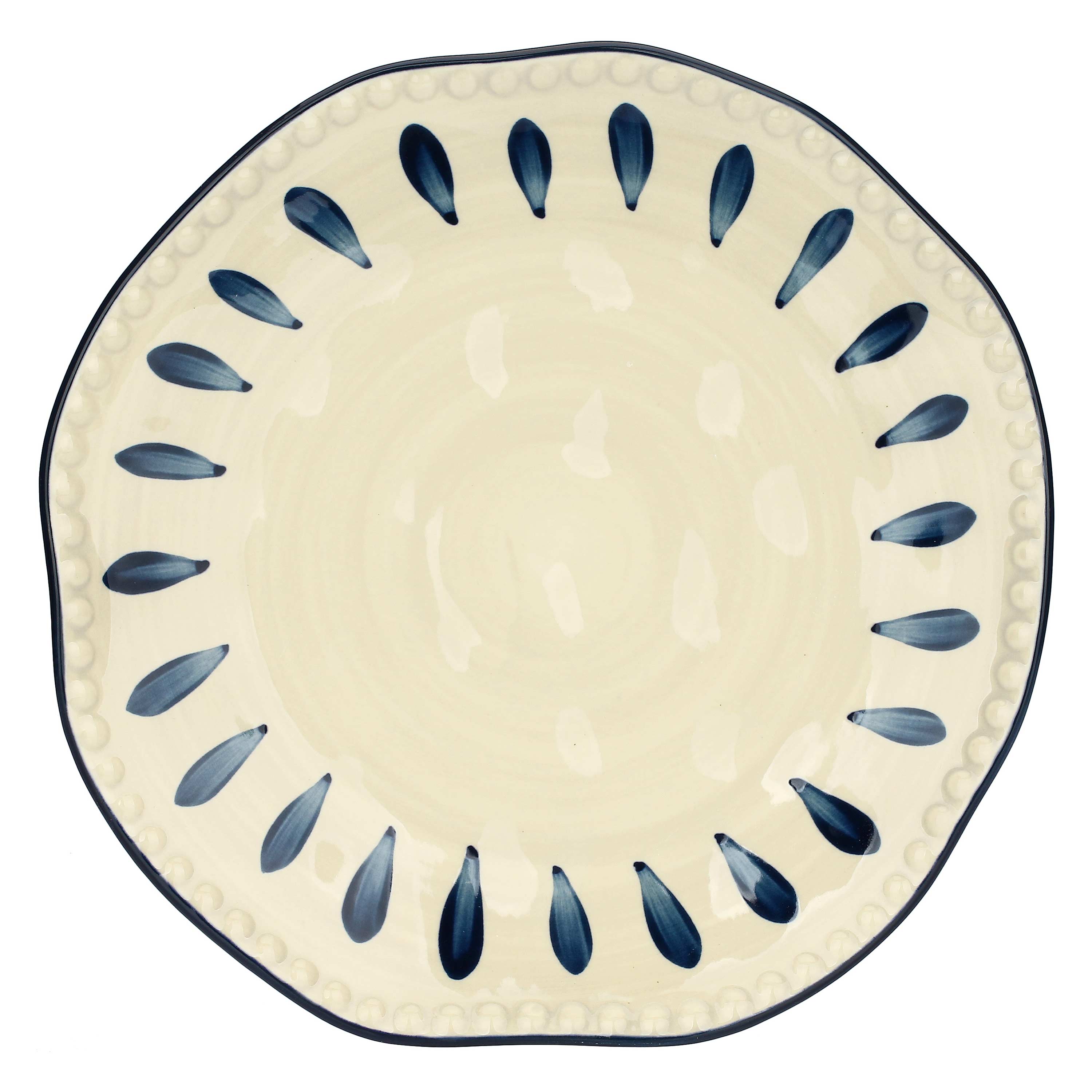 Domitilla Blu Notte Piatto Piano — Lenet