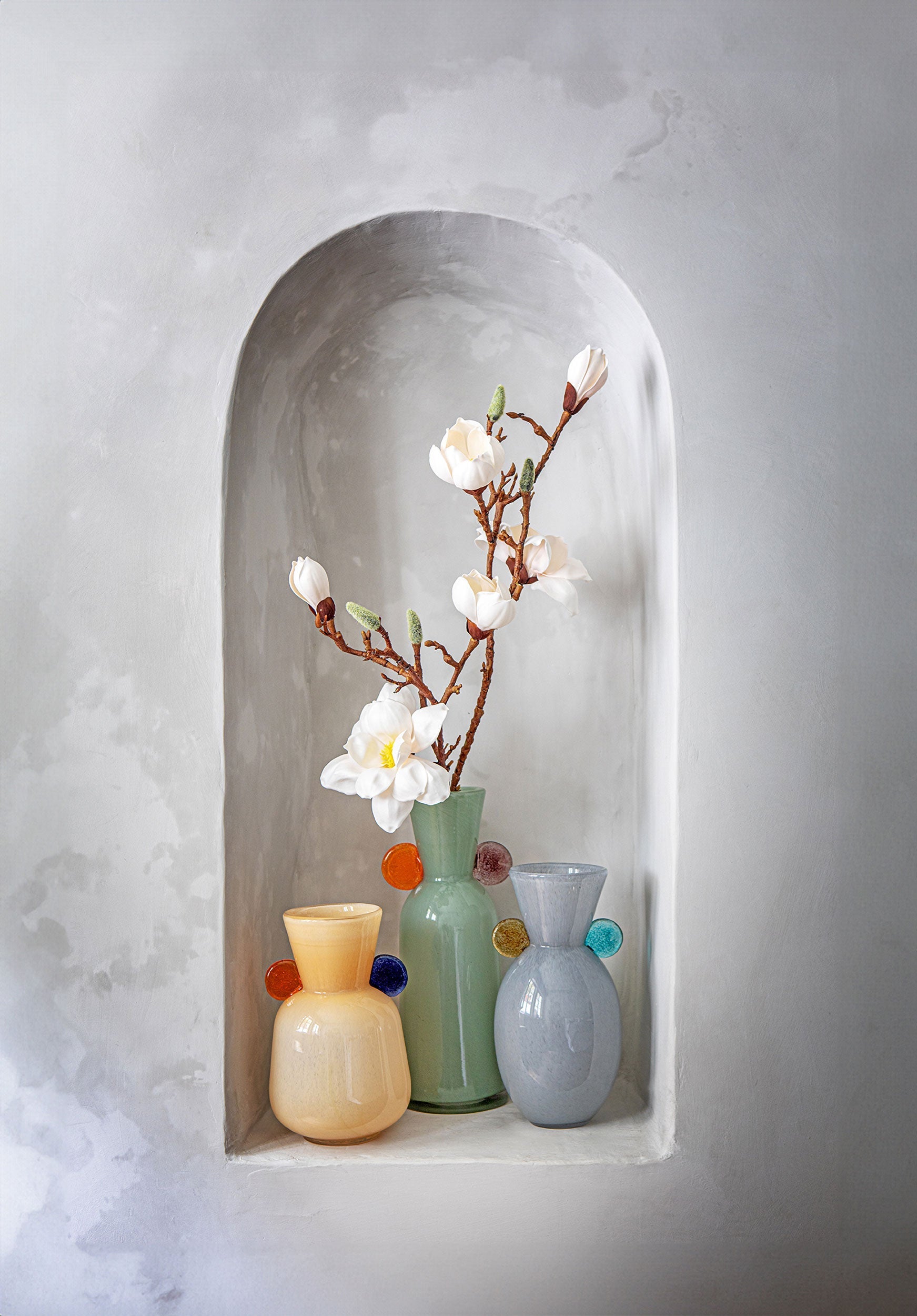 Pastello Gray Vase Handles