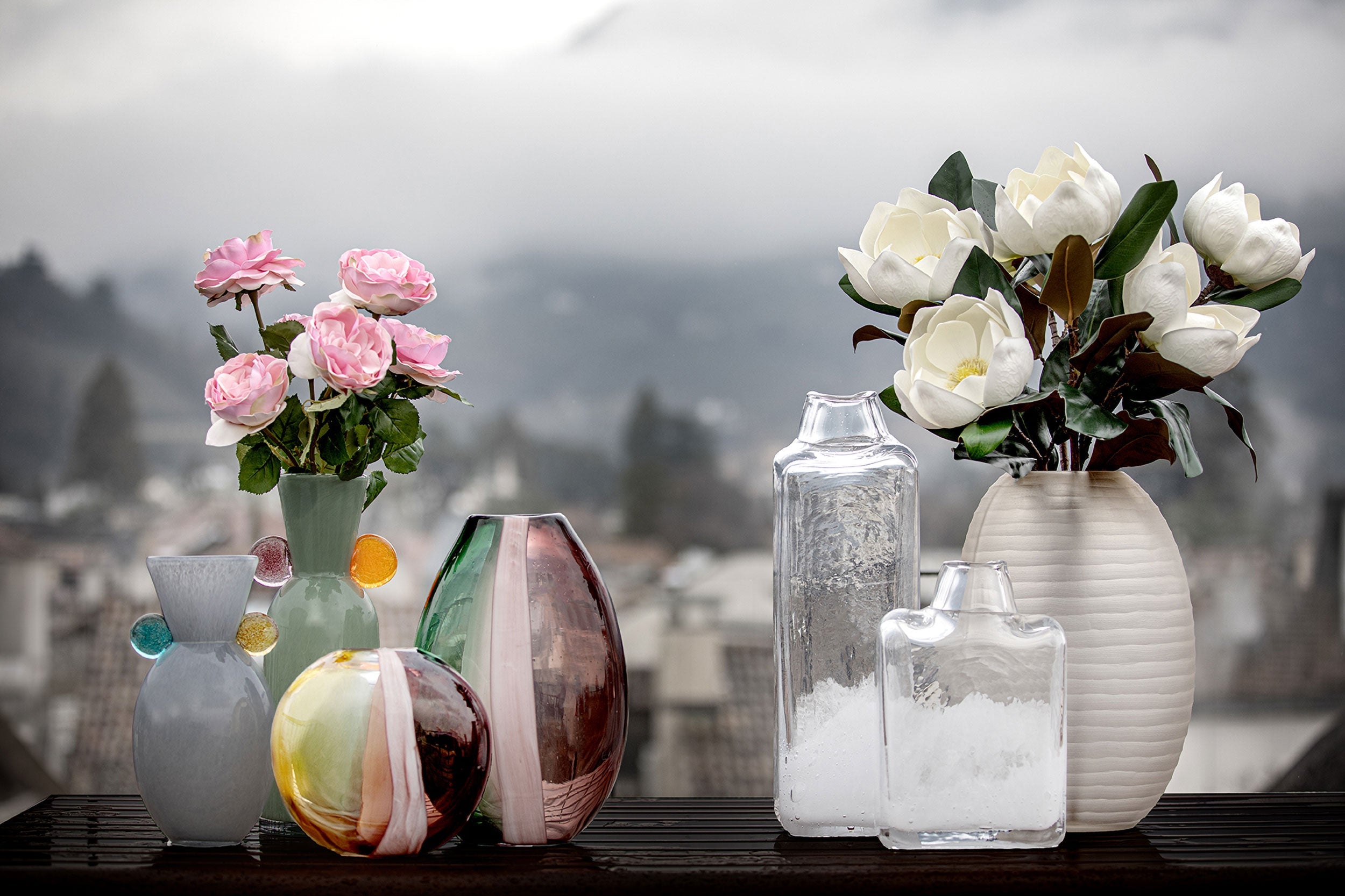 Pastello Gray Vase Handles