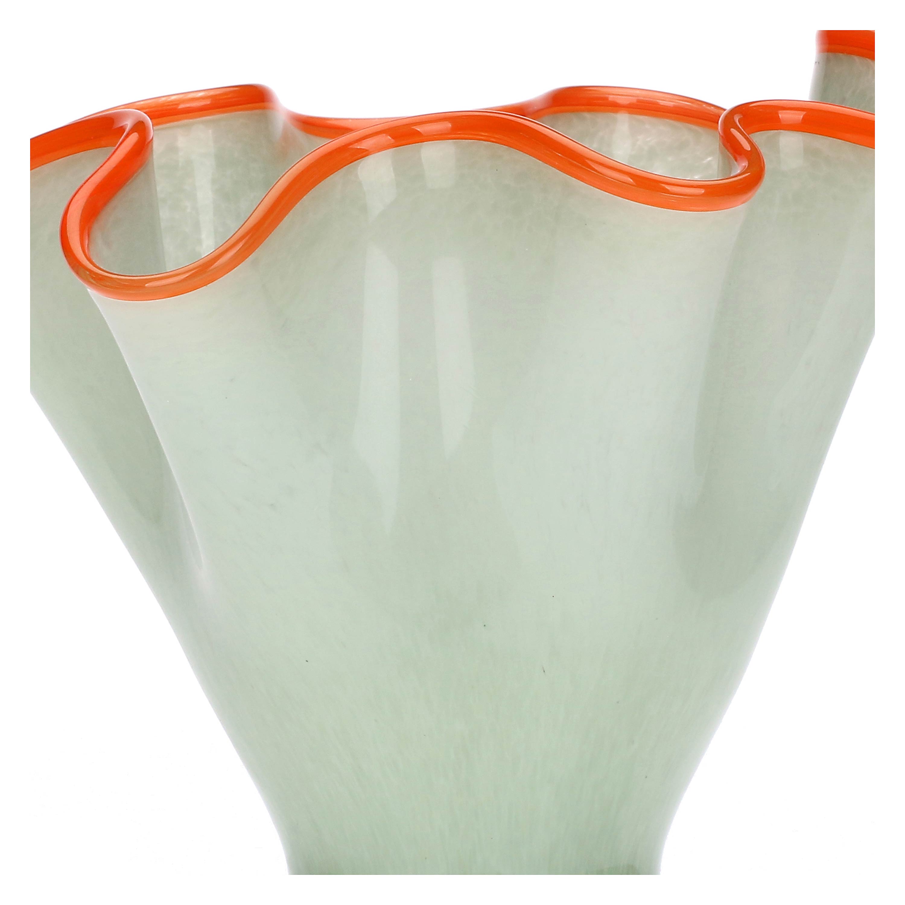Pastello Green Volant Vase