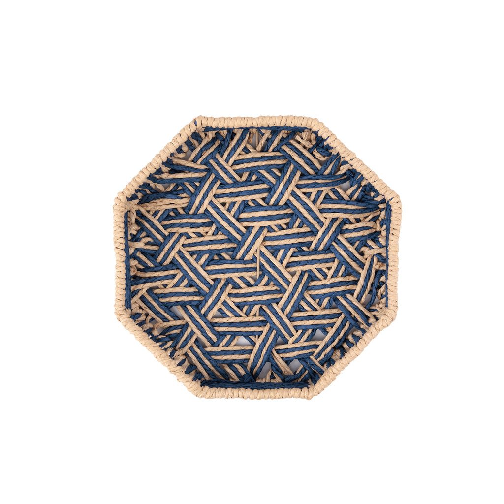 Incarta Set 2 Octagon Tray Blue