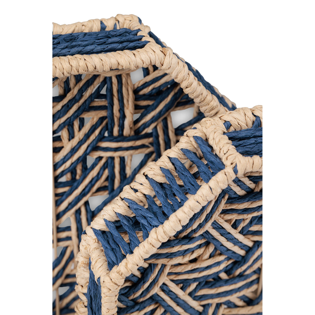 Incarta Set 2 Octagon Tray Blue