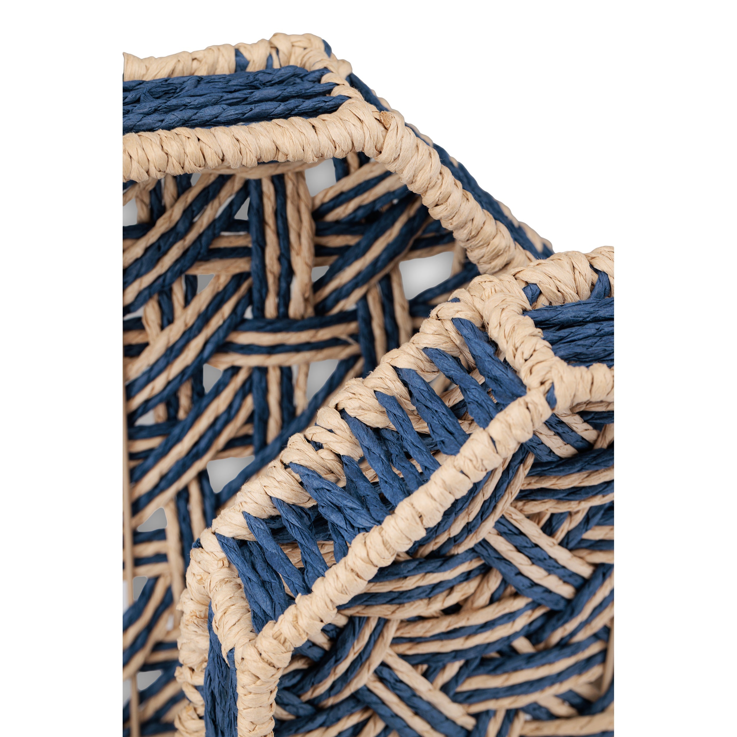 Incarta Set 2 Octagon Tray Blue