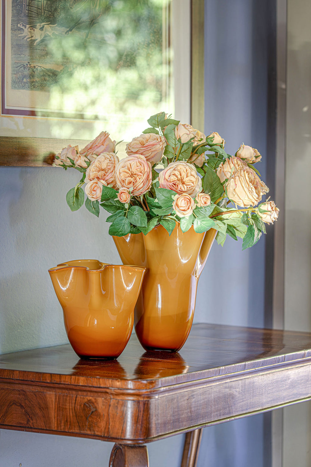Tempo Amber Vase L