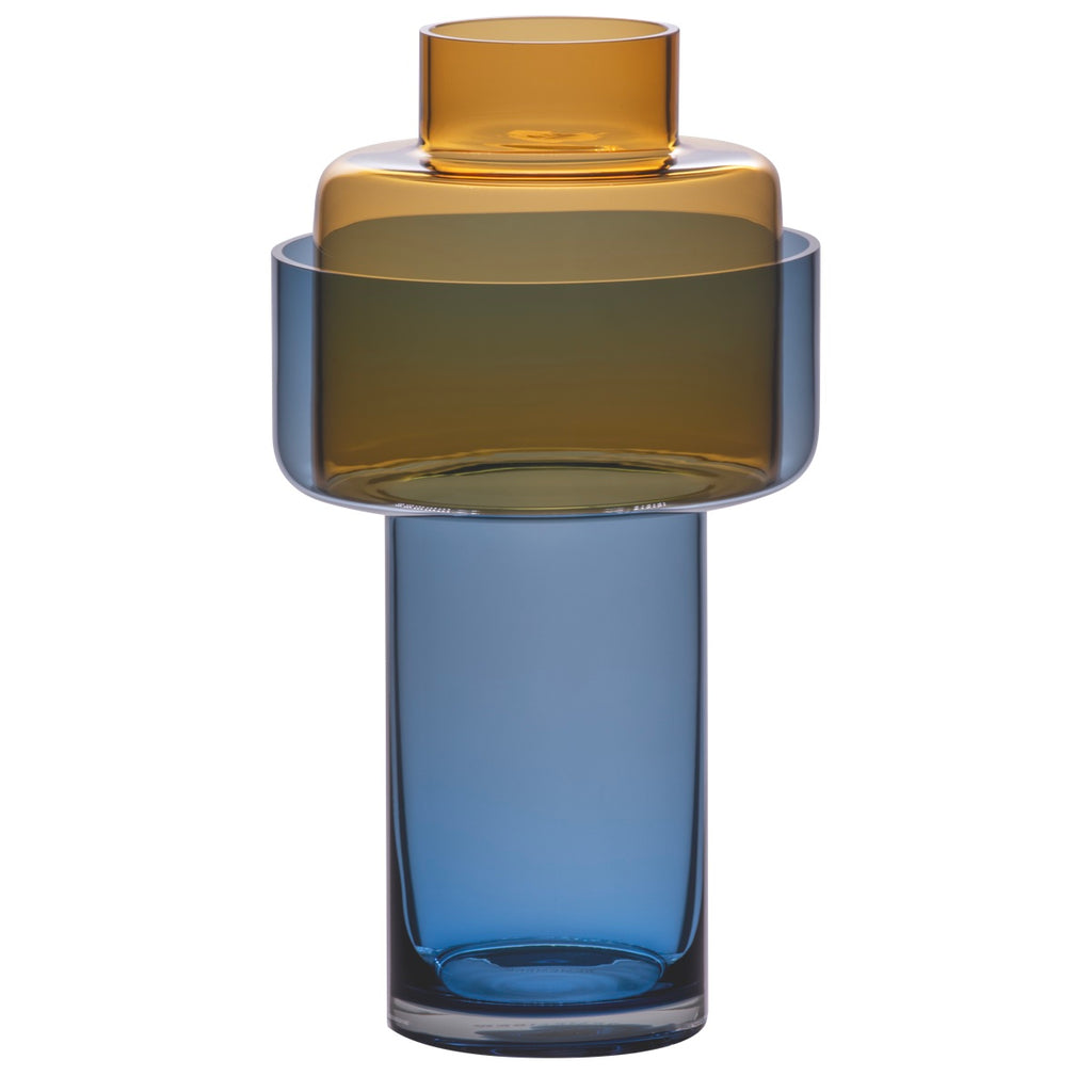 *SALE* Glass vase 'Aura' amber — Remember