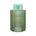 Glass vase Groove ,green' — Remember
