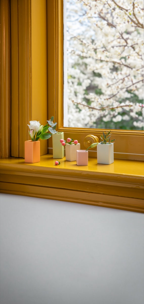 Mini vases, set of 5