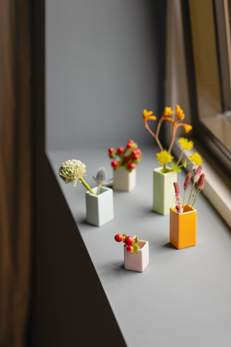 Mini vases, set of 5