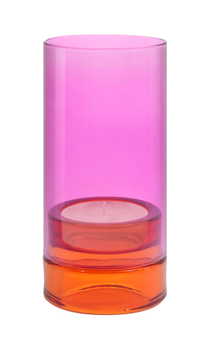 Glass lantern 'Lys' pink — Remember