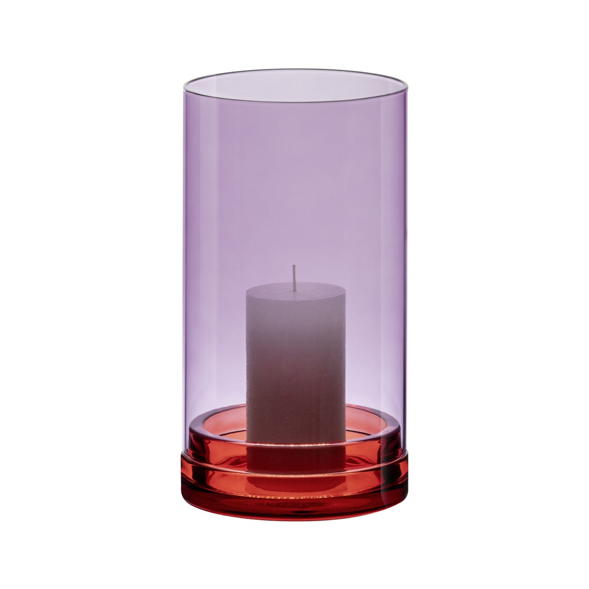 Glass lantern large 'Lucius' violett — Remember