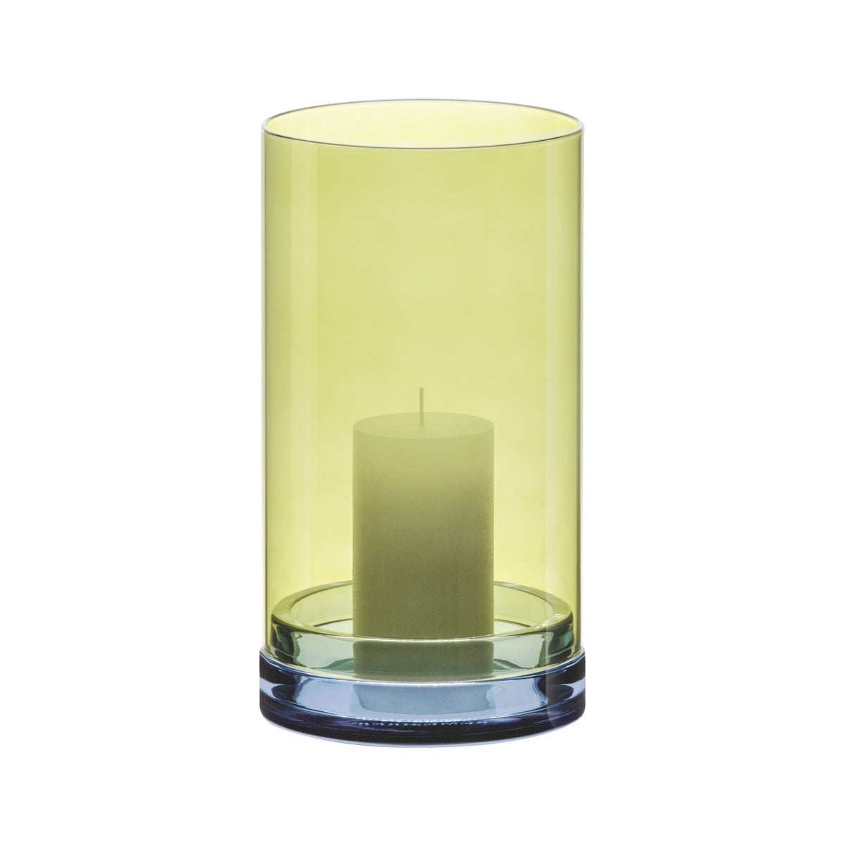 Glass lantern large 'Lucius' lime — Remember