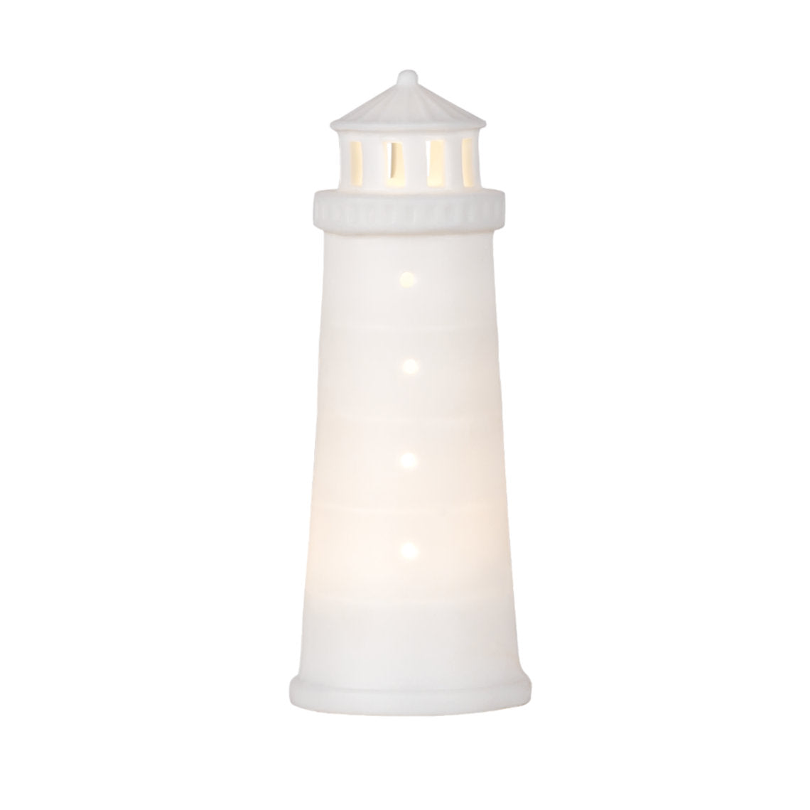 LED lighthouse D.4.5cm H.11.5cm