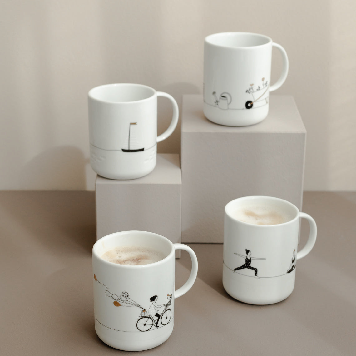 Gift cup biking D.8cm H.10cm
