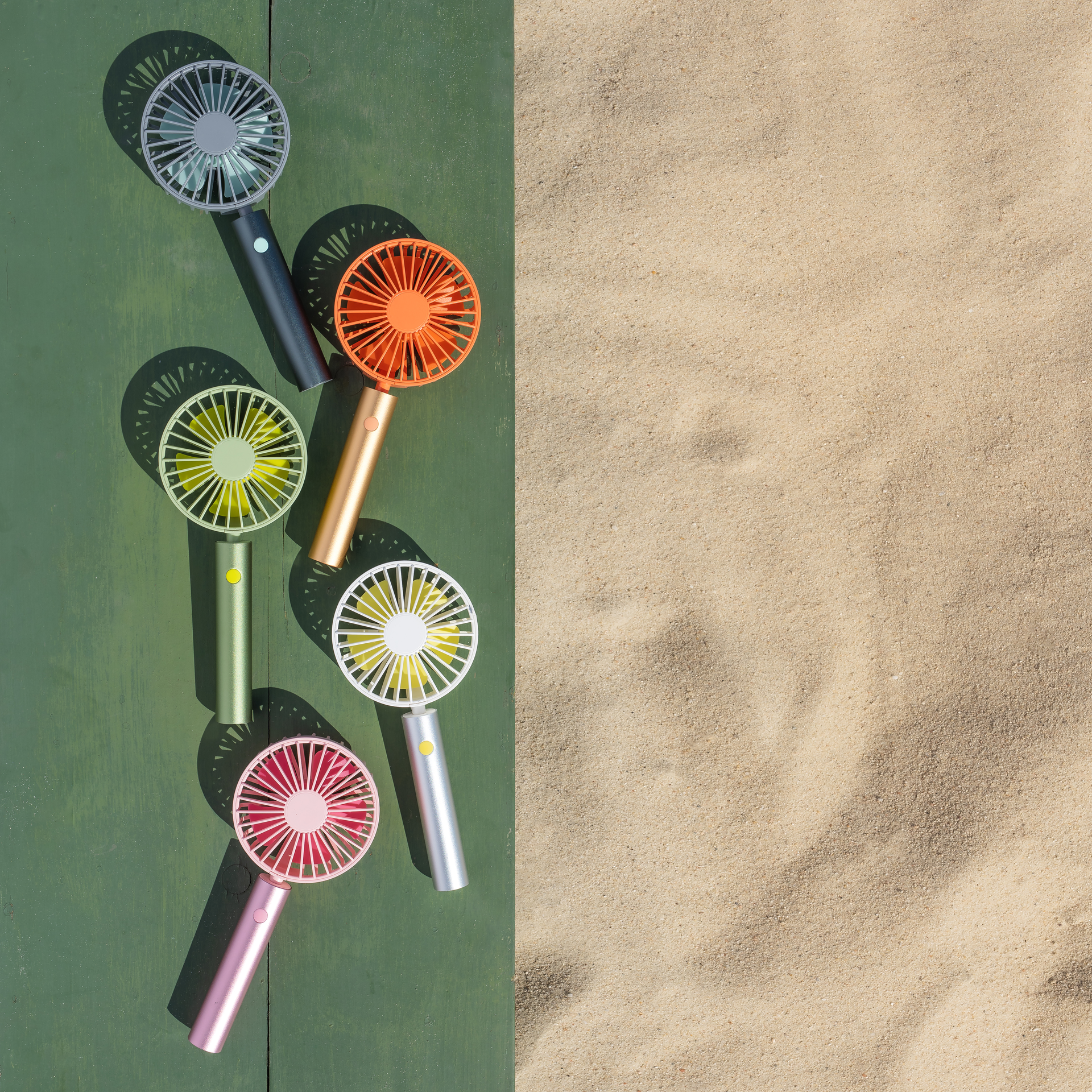 Fan Flow 'lime' portable