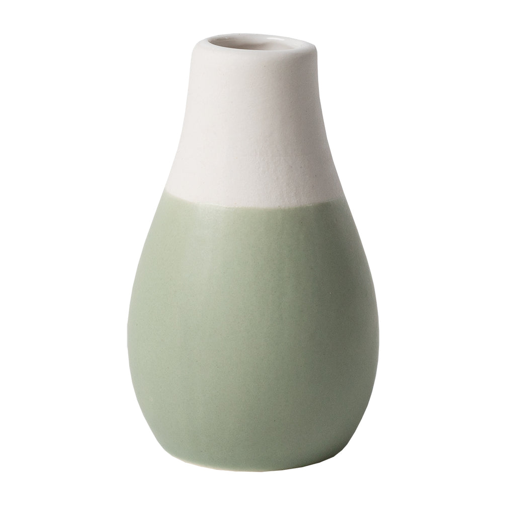 Mini paste vases Set of 4pcs Set green D.4cm Height.4.5-8cm