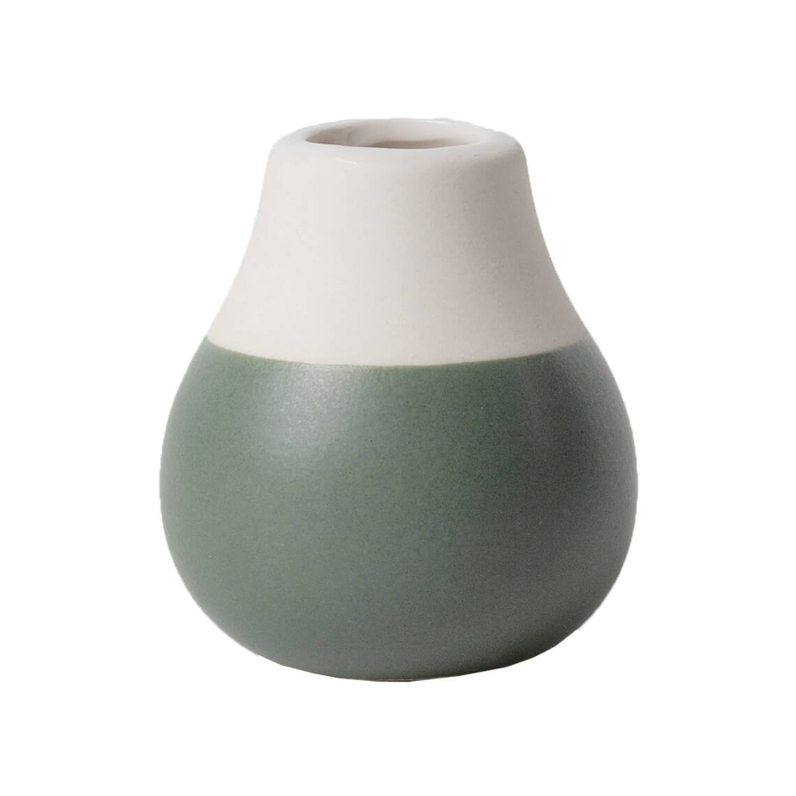 Mini paste vases Set of 4pcs Set green D.4cm Height.4.5-8cm