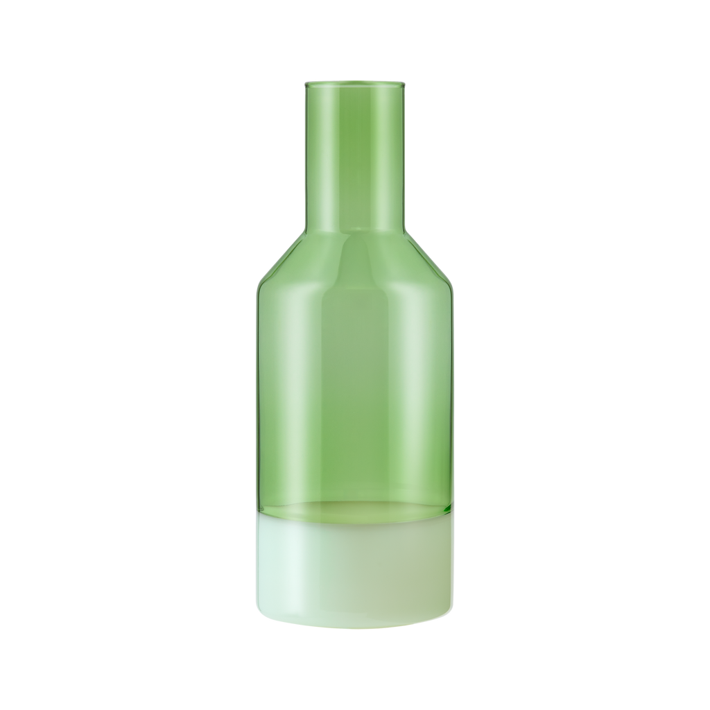 Glass carafe Jill green