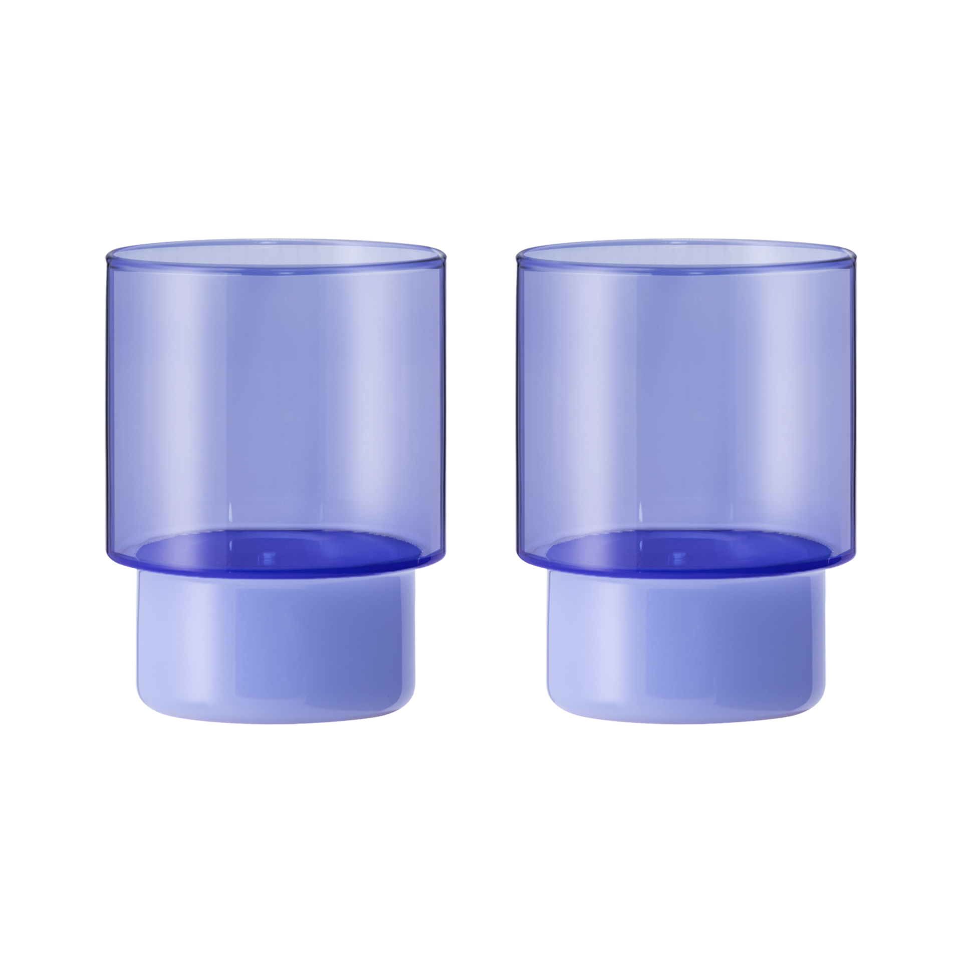 Drinking glasses Jill blue, set of 2