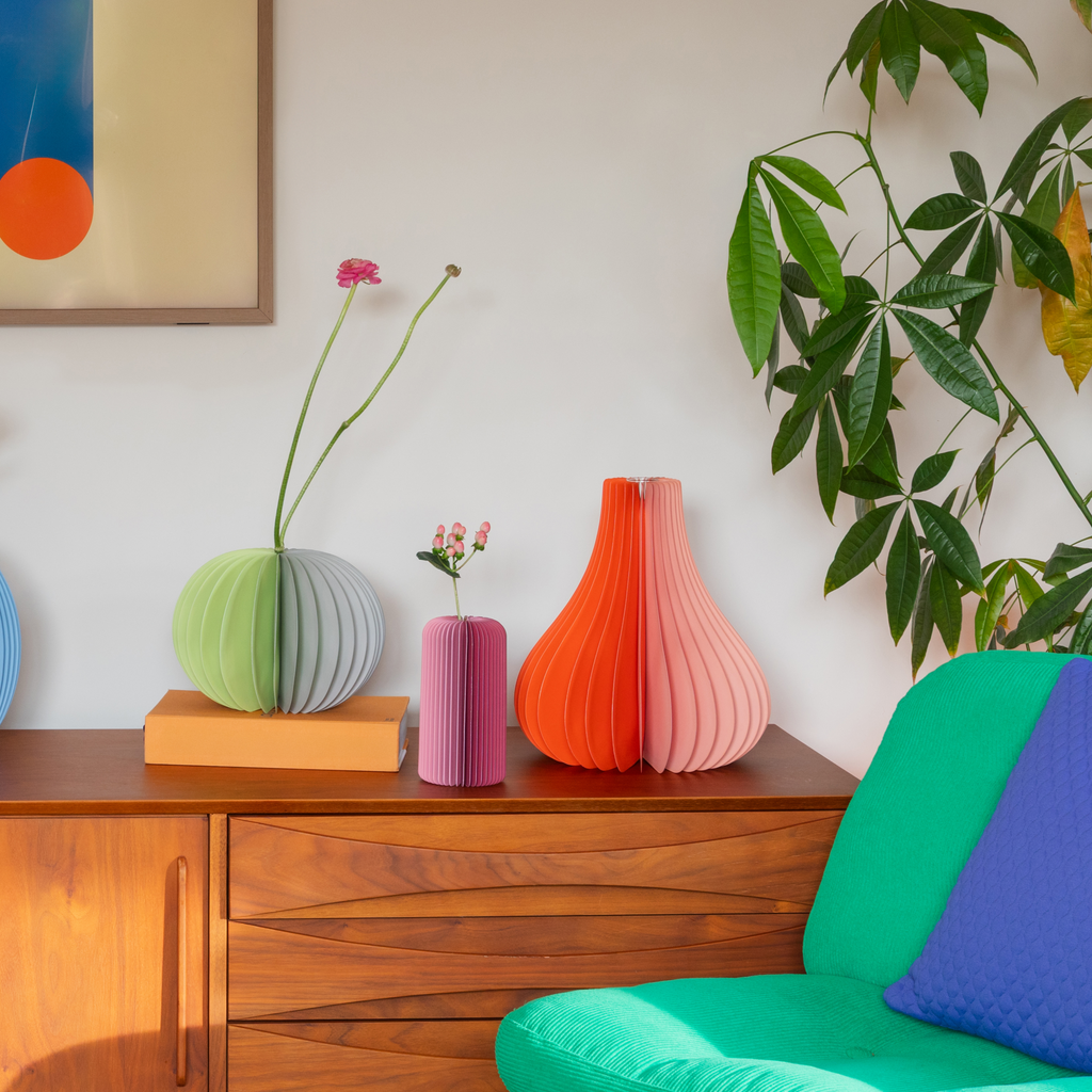 Paper vase 'Yuki' sage