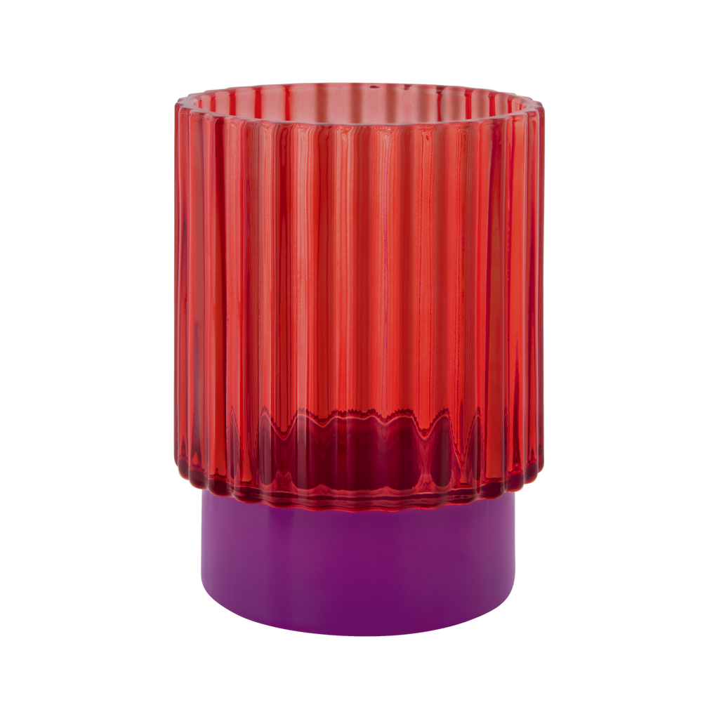 Tealight glass Lumi red