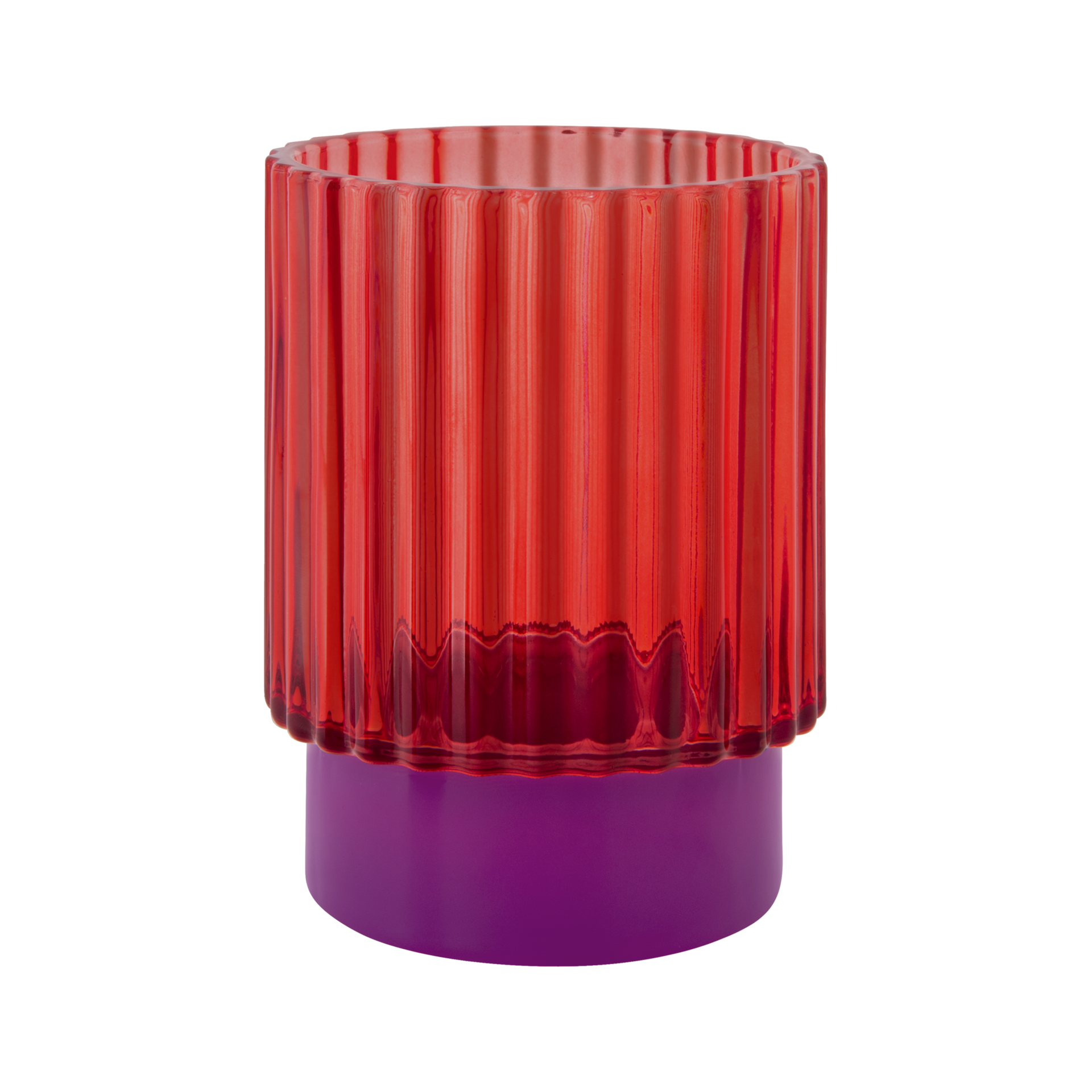 Tealight glass Lumi red