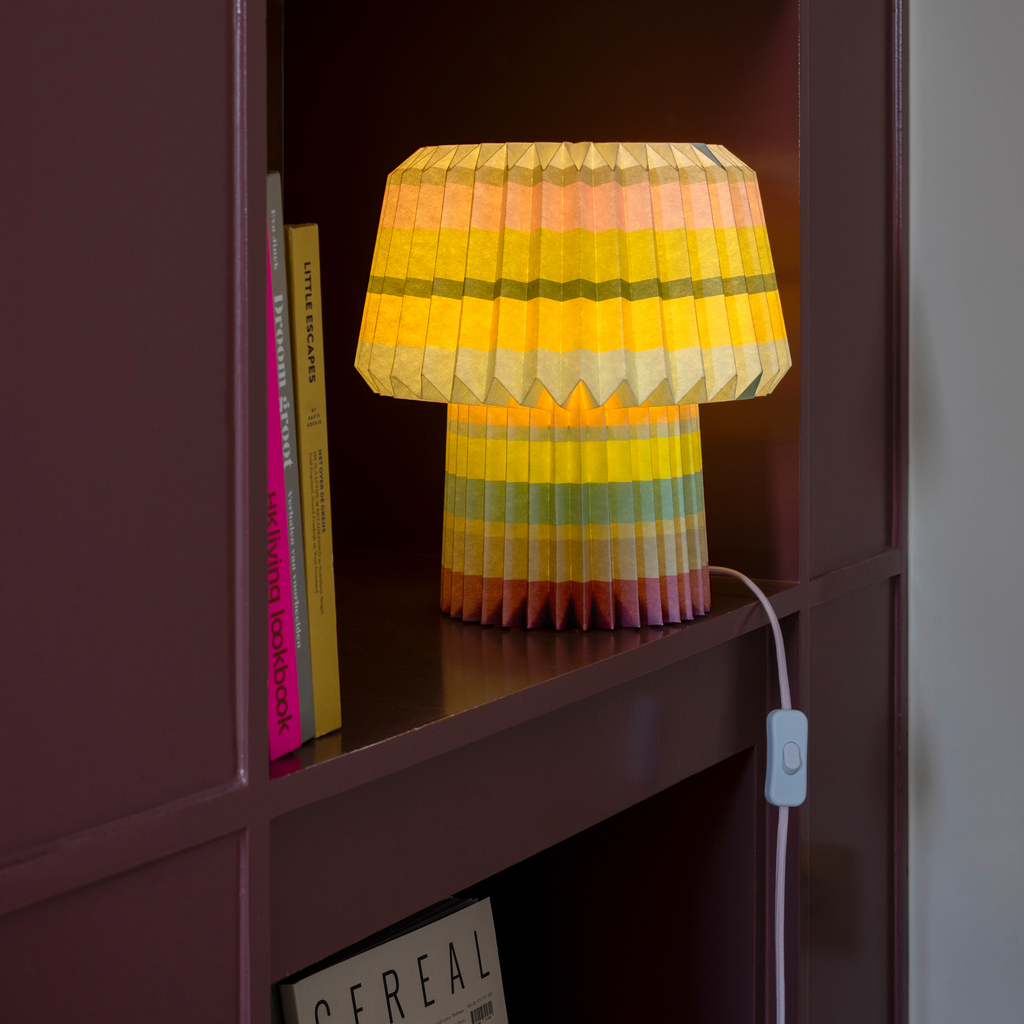Paper lamp Anna 'stripes'