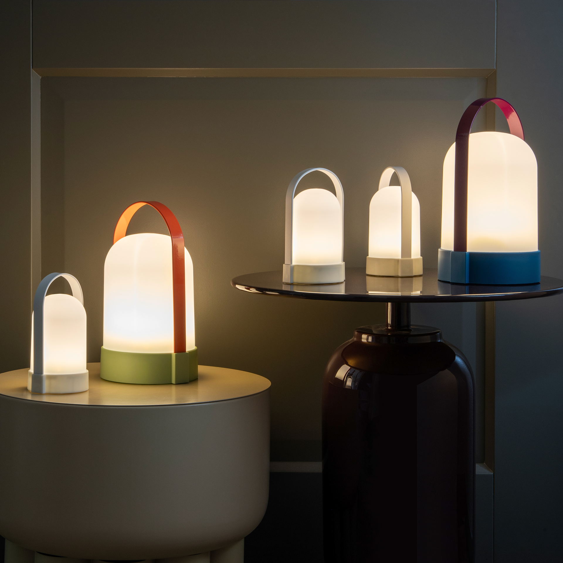 Lamps URI Piccolos 'pure', set of 3