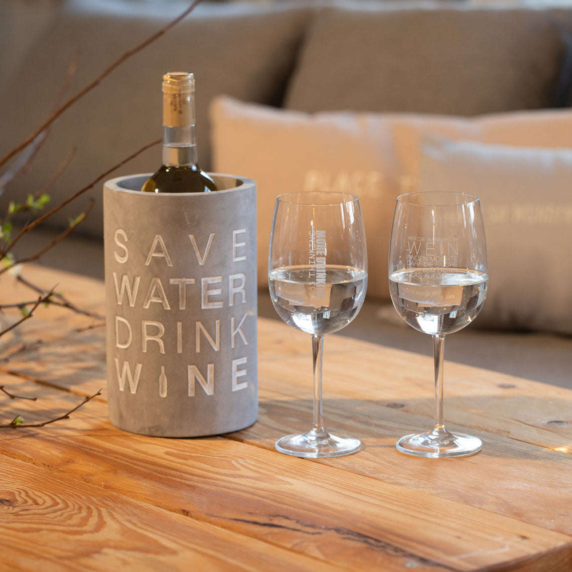 Vino concrete wine cooler Save water... h. ca 21cm