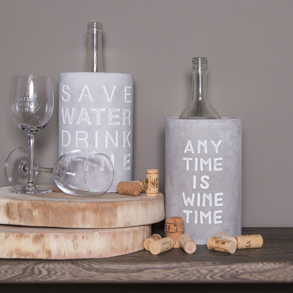 Vino concrete wine cooler Save water... h. ca 21cm