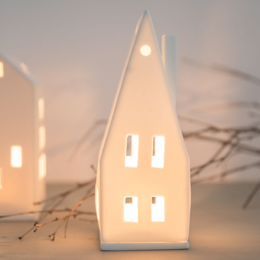 Light house. Pitched roof