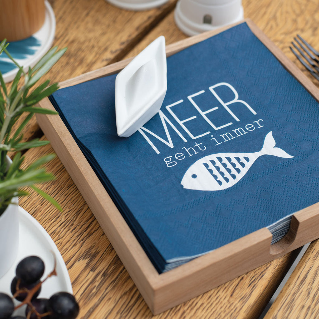 Napkin holder - boat 182x182x25mm