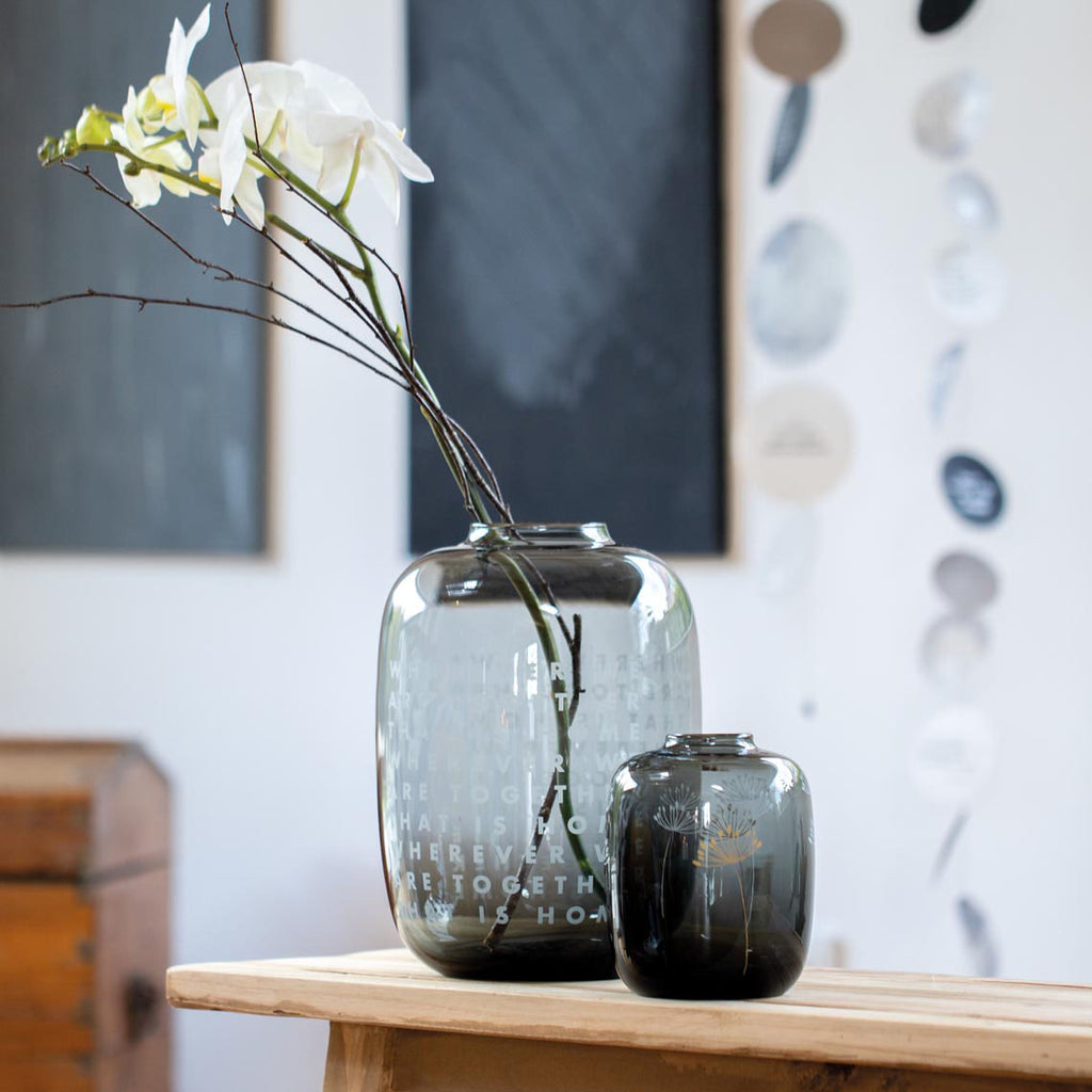Glass vase Wherever we are - Discontinued 30% Discount
