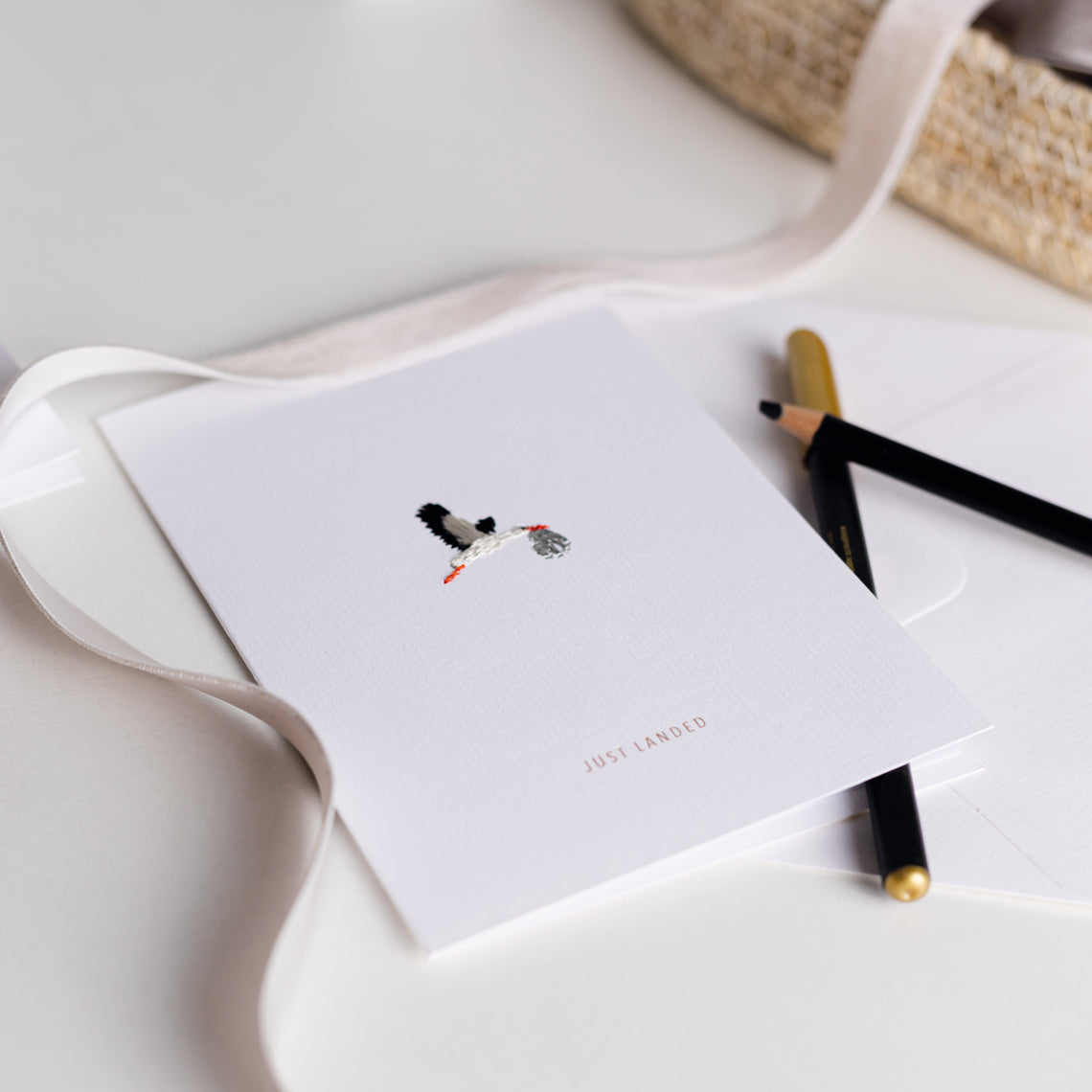 Colorful embroidery card Just landed