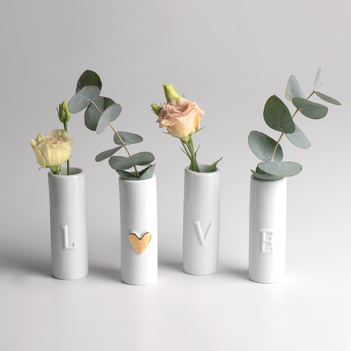 Rader Love ligths Set of 4pcs Diameter4.5cm Height.4.5cm